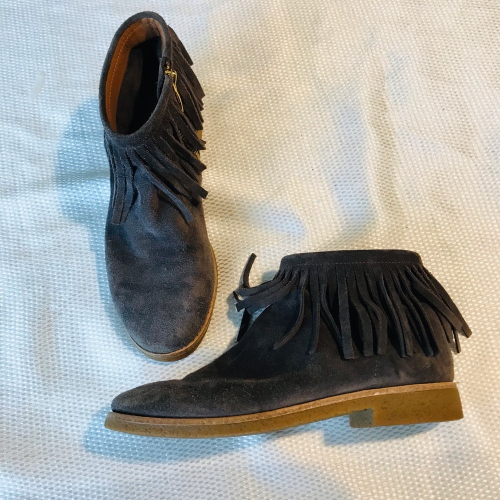 Kate Spade Fringe Ankle Boots Suede View 4